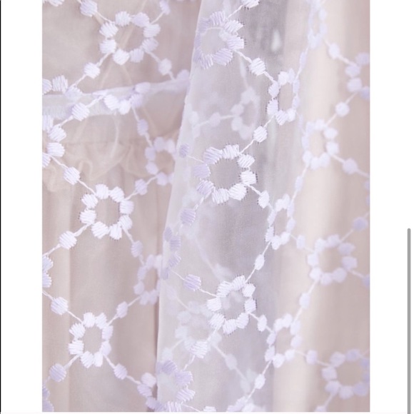Zara Embroidered Sheer Blouse - Picture 4 of 4